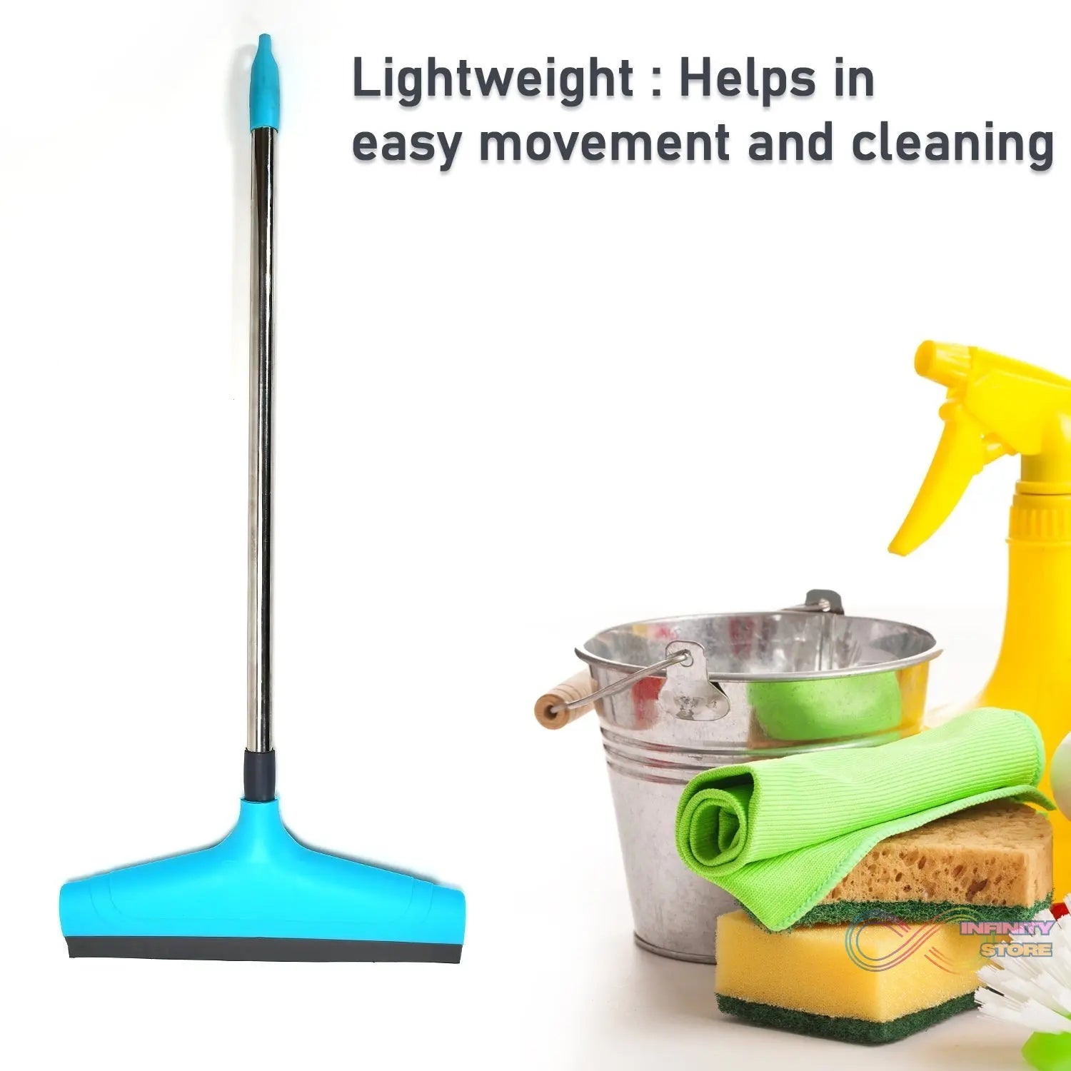 Telescopic Home / Bathroom Wiper 12 Inch (30 cm), Plastic Floor Wiper - infinityexculsivestore.com