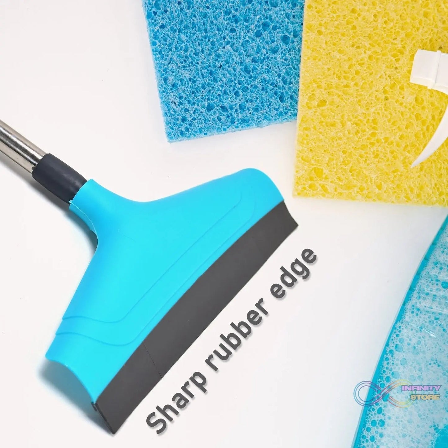 Telescopic Home / Bathroom Wiper 12 Inch (30 cm), Plastic Floor Wiper - infinityexculsivestore.com