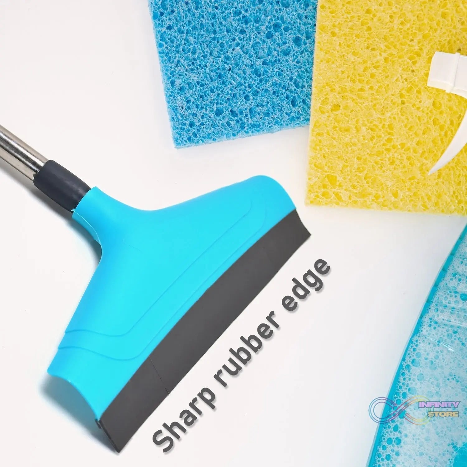 Telescopic Home / Bathroom Wiper 12 Inch (30 cm), Plastic Floor Wiper - infinityexculsivestore.com
