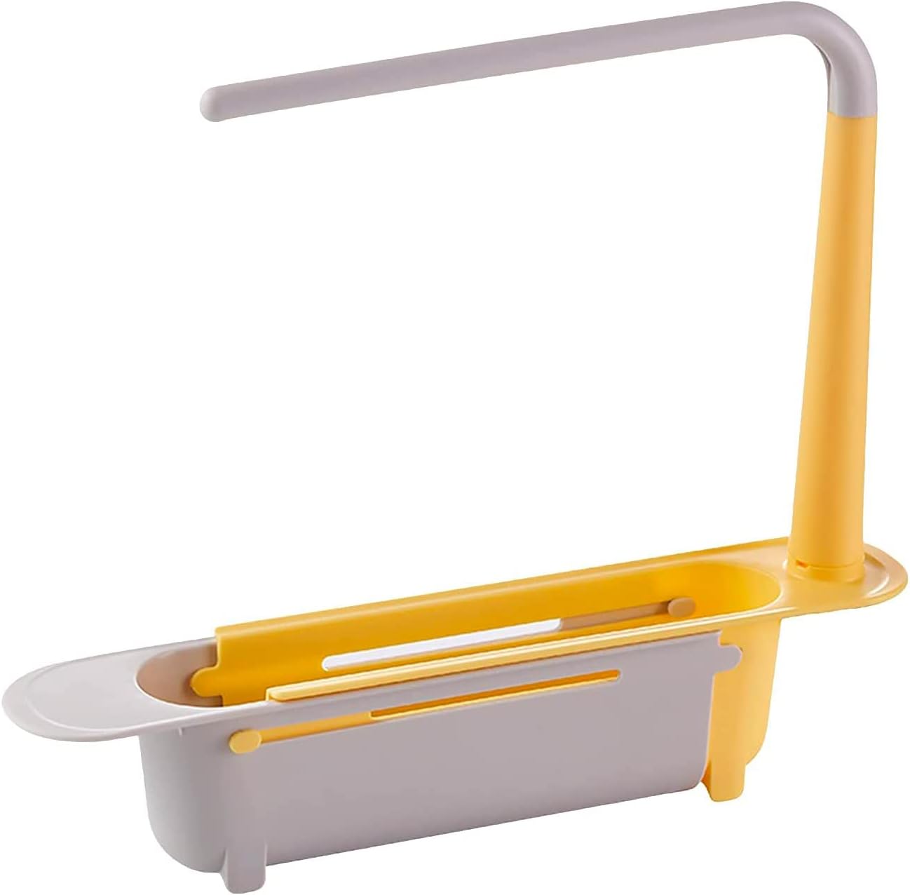 Telescopic Sink Storage Rack Material Kitchen Rag Rack Dishwashing Organizer Shelf Drain Basket Pp Under Sink Organizers ( Mic Color 1 Pc) - infinityexculsivestore.com