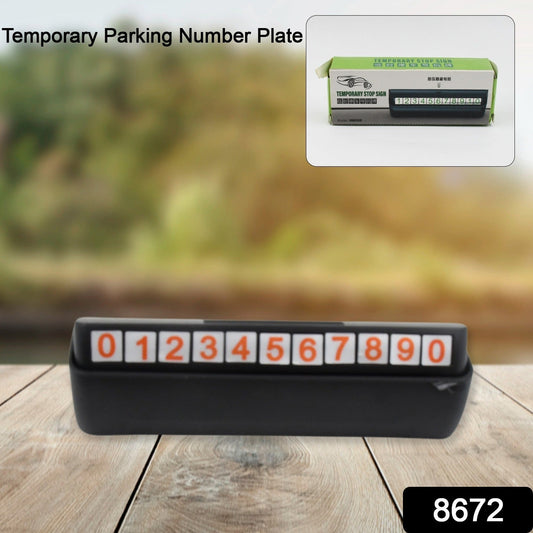 Temporary Car Parking Mobile Number Display with Magnetic Numbers Stickers (1Pc)  - infinityexculsivestore.com