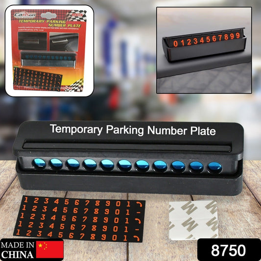 Temporary Car Parking Mobile Number Display with Magnetic Numbers Stickers,Car Parking Magnetic Mobile/Telephone Number Plate (1Pc)   - infinityexculsivestore.com