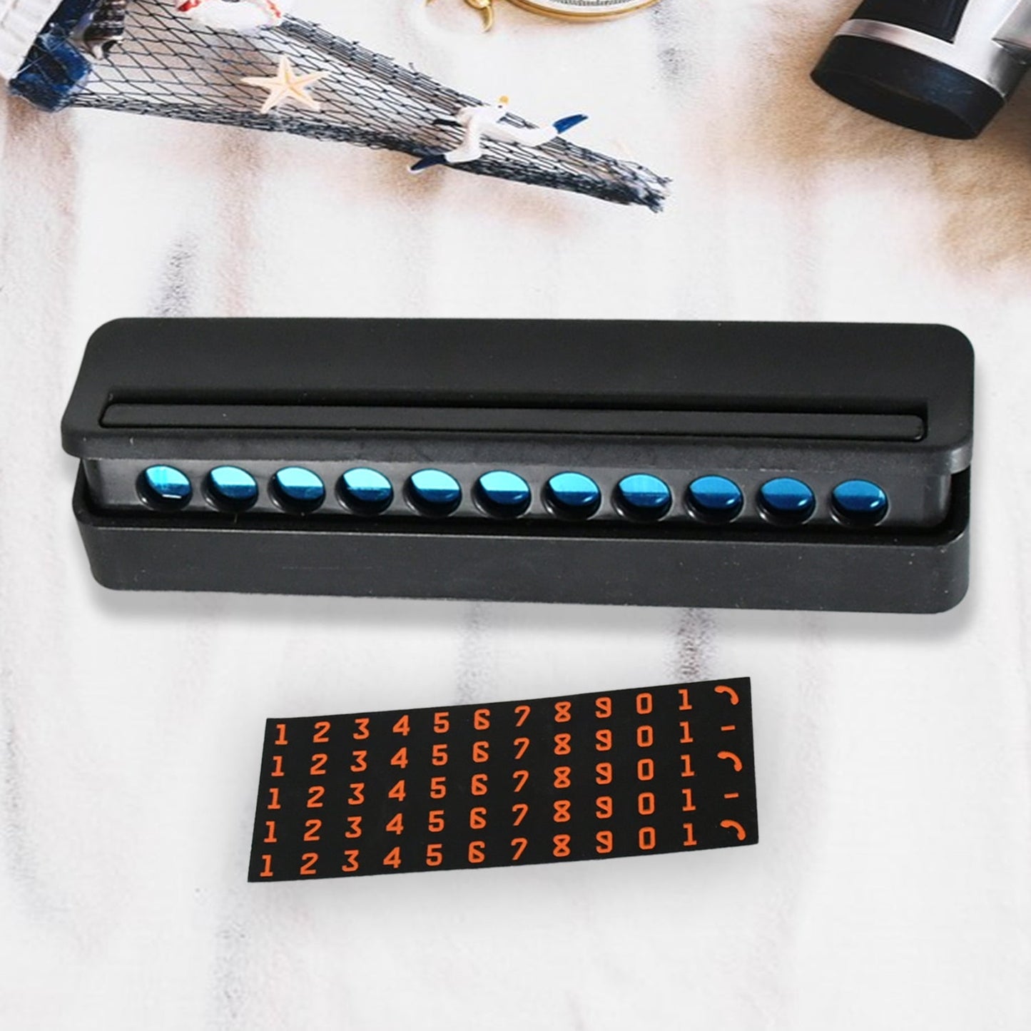 Temporary Car Parking Mobile Number Display with Magnetic Numbers Stickers,Car Parking Magnetic Mobile/Telephone Number Plate (1Pc)   - infinityexculsivestore.com
