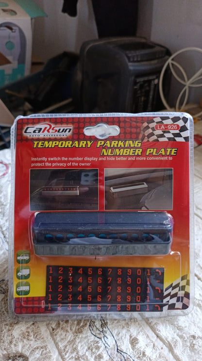 Temporary Car Parking Mobile Number Display with Magnetic Numbers Stickers,Car Parking Magnetic Mobile/Telephone Number Plate (1Pc)   - infinityexculsivestore.com