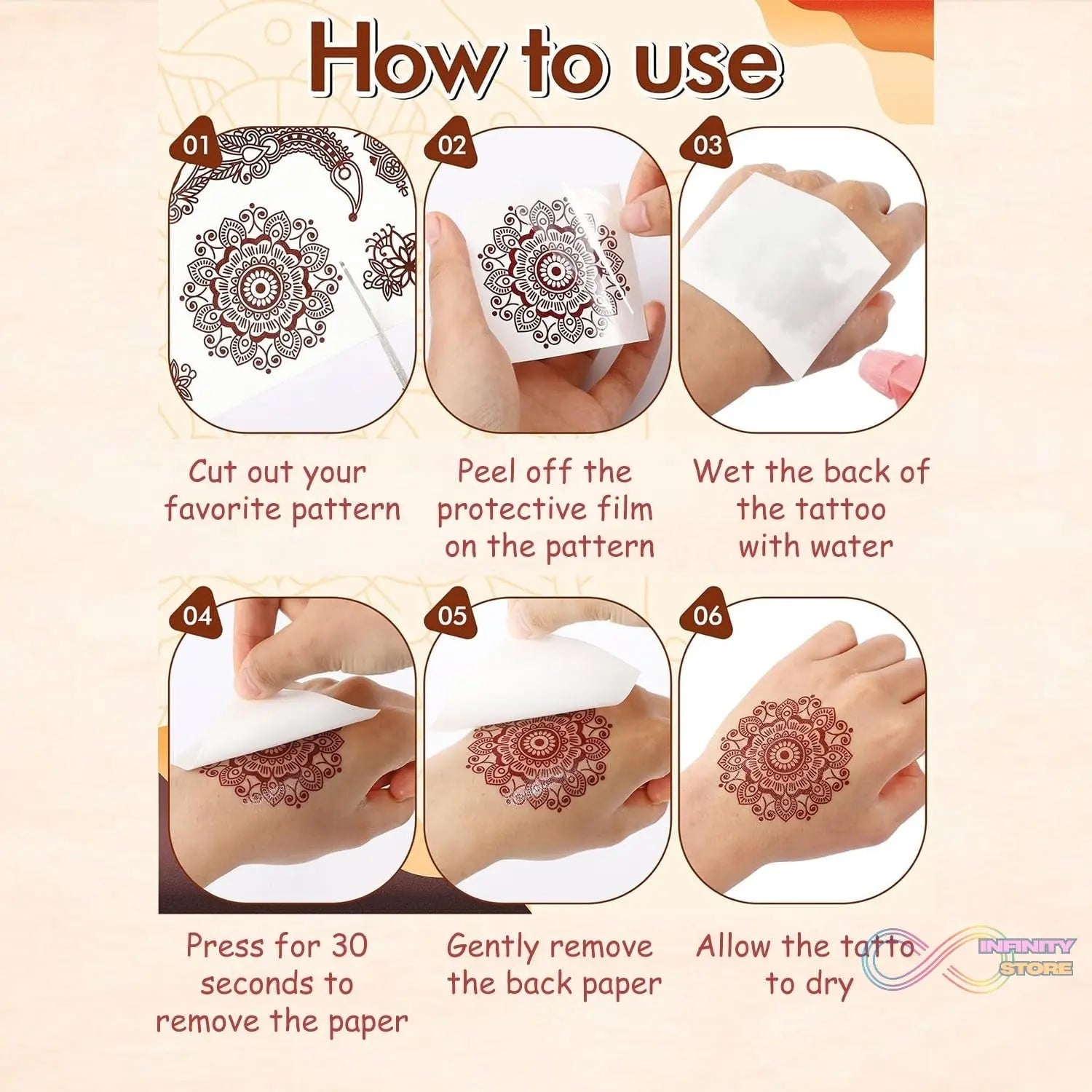 Temporary Tattoos Tattoo Sticker Skin Tattoo Stickers (1 Sheet) - infinityexculsivestore.com