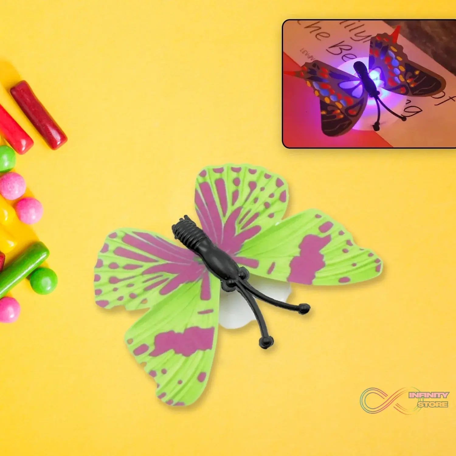 The Butterfly 3D Night Lamp Comes with 3D Illusion Design (1 Pc / Loose) - infinityexculsivestore.com