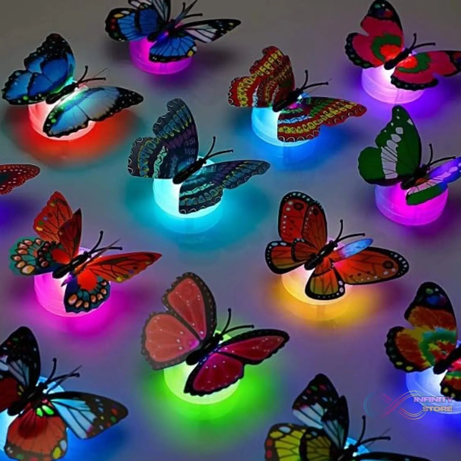 The Butterfly 3D Night Lamp Comes with 3D Illusion Design (1 Pc / Loose) - infinityexculsivestore.com