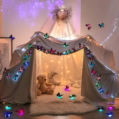 The Butterfly 3D Night Lamp Comes with 3D Illusion Design Suitable for Drawing Room, Lobby. - infinityexculsivestore.com
