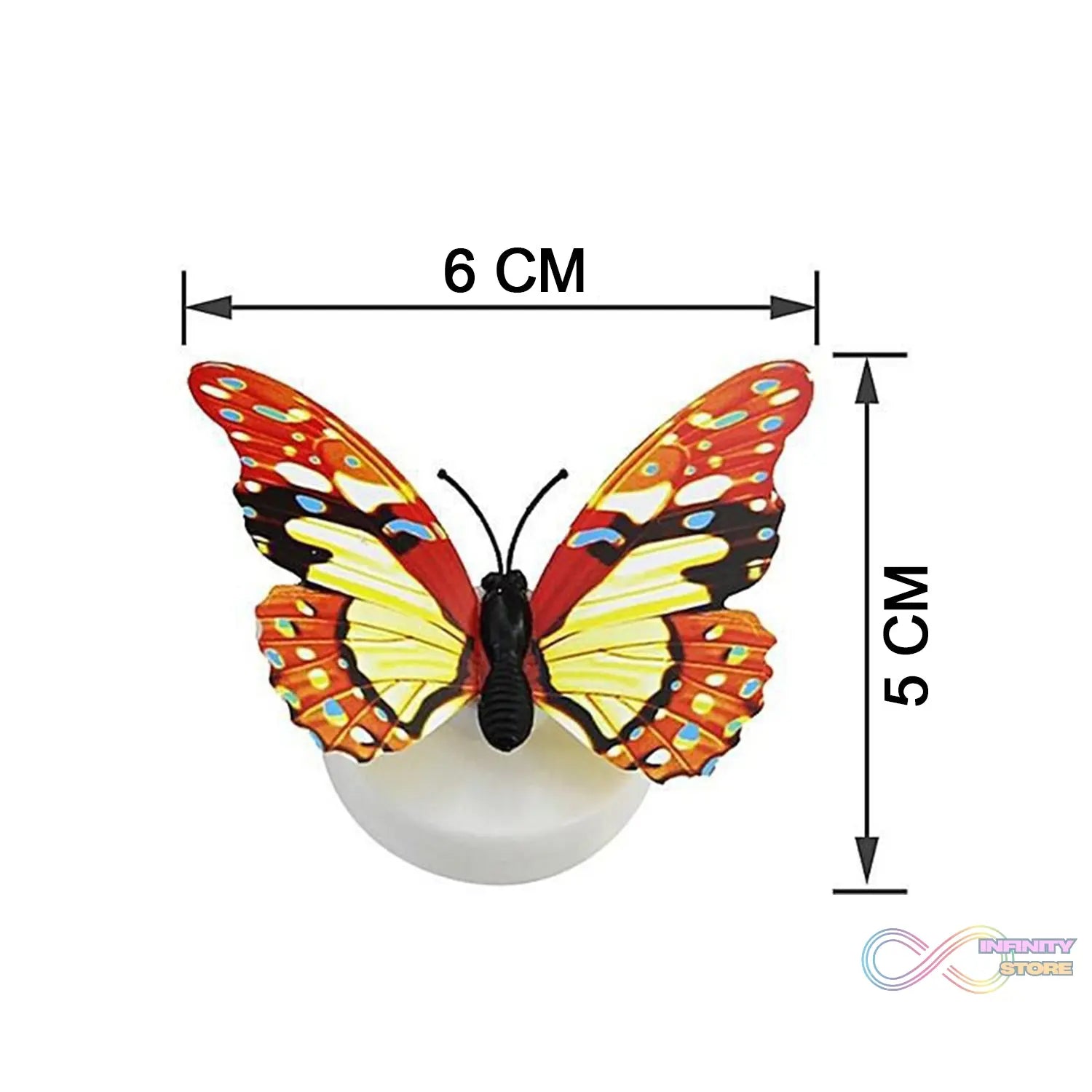 The Butterfly 3D Night Lamp Comes with 3D Illusion Design Suitable for Drawing Room, Lobby. - infinityexculsivestore.com