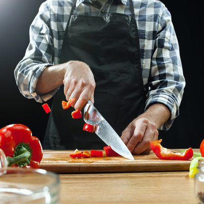 Thick Wooden Bamboo Kitchen Chopping Cutting Slicing Board with Holder for Fruits Vegetables Meat - infinityexculsivestore.com