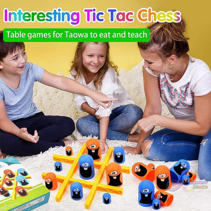 Tic - Tac - Toe Game, Gobble Game, Board Game Indoor (1 Set) - infinityexculsivestore.com