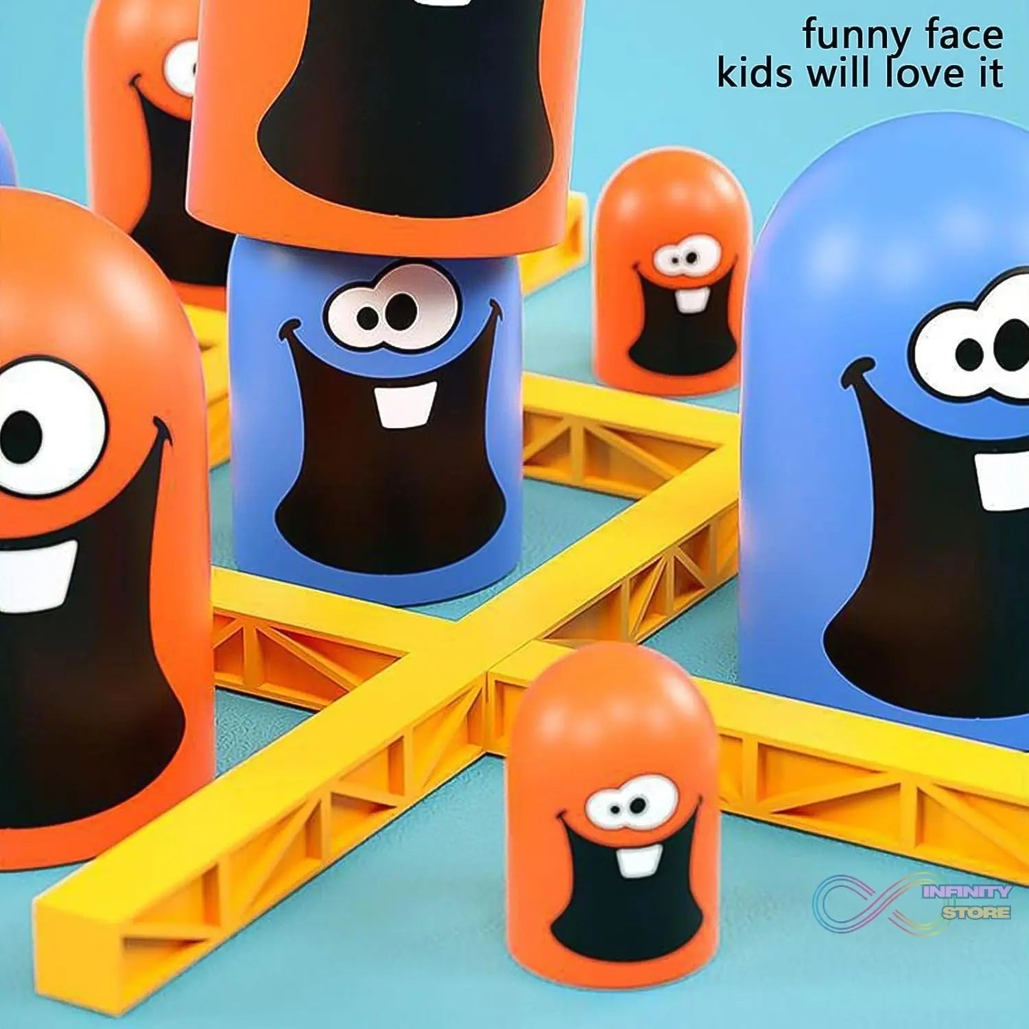 Tic - Tac - Toe Game, Gobble Game, Board Game Indoor (1 Set) - infinityexculsivestore.com