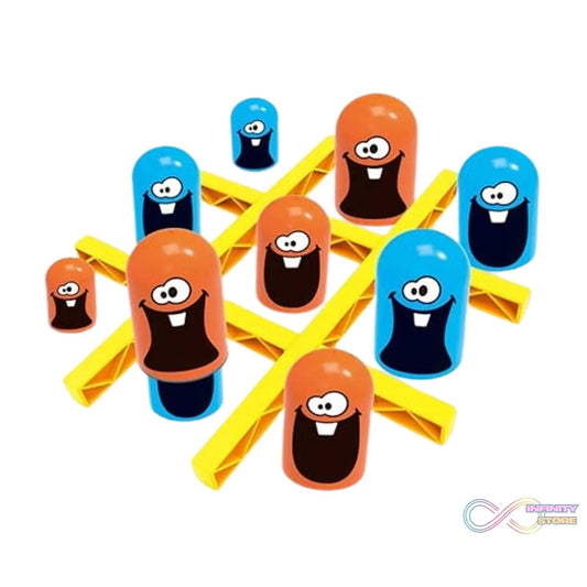 Tic - Tac - Toe Game, Gobble Game, Board Game Indoor (1 Set) - infinityexculsivestore.com