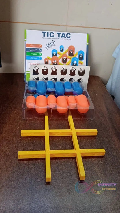 Tic - Tac - Toe Game, Gobble Game, Board Game Indoor (1 Set) - infinityexculsivestore.com