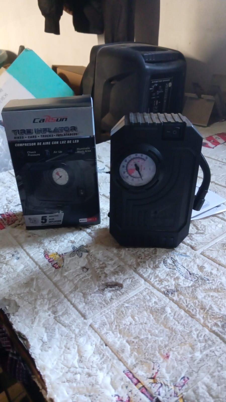Tire Inflator Portable Air Compressor 12V Small Air Pump for Car Tires Bicycle Balloons, Cars, Bike, Bicycles and Other Inflatables with LED Light (12V) - infinityexculsivestore.com