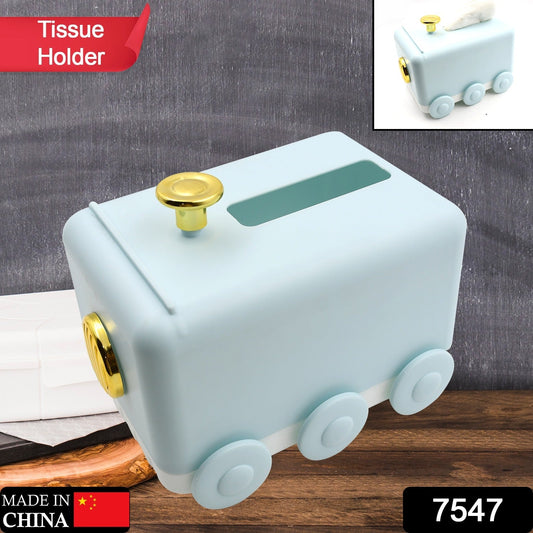 Tissue Paper Holder Unique Train Engine Tissue Storage Box Tissue Paper Holder Box | Tissue Holder Dispenser Organizer for Car Decor & Home Use - infinityexculsivestore.com