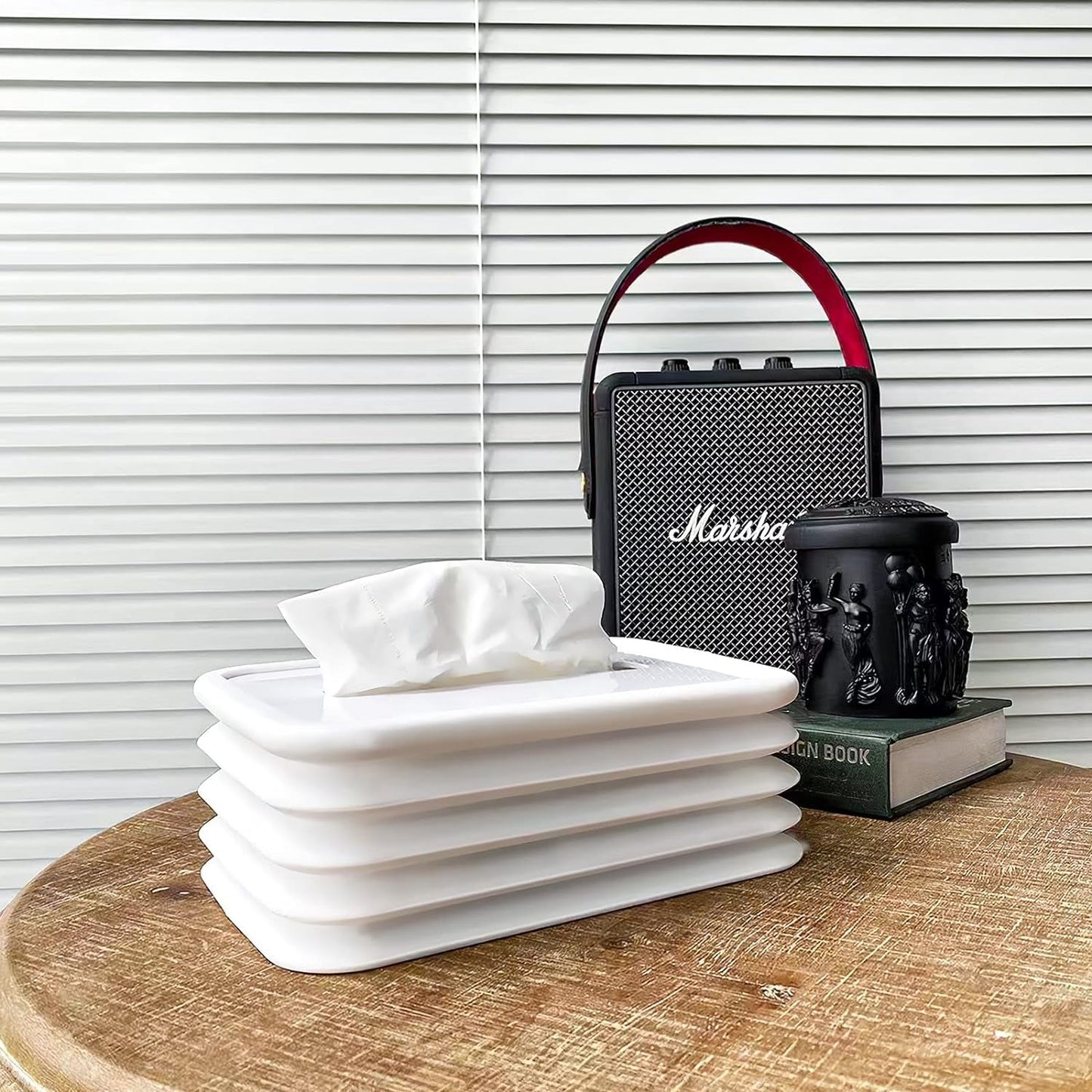 Tissues Holder Silicone Simple Tissue Box Tissues Cylinder Tissues Cube Box Tissue Holder for Bathroom Office Car Bedroom for Bathroom Room Office Car - infinityexculsivestore.com