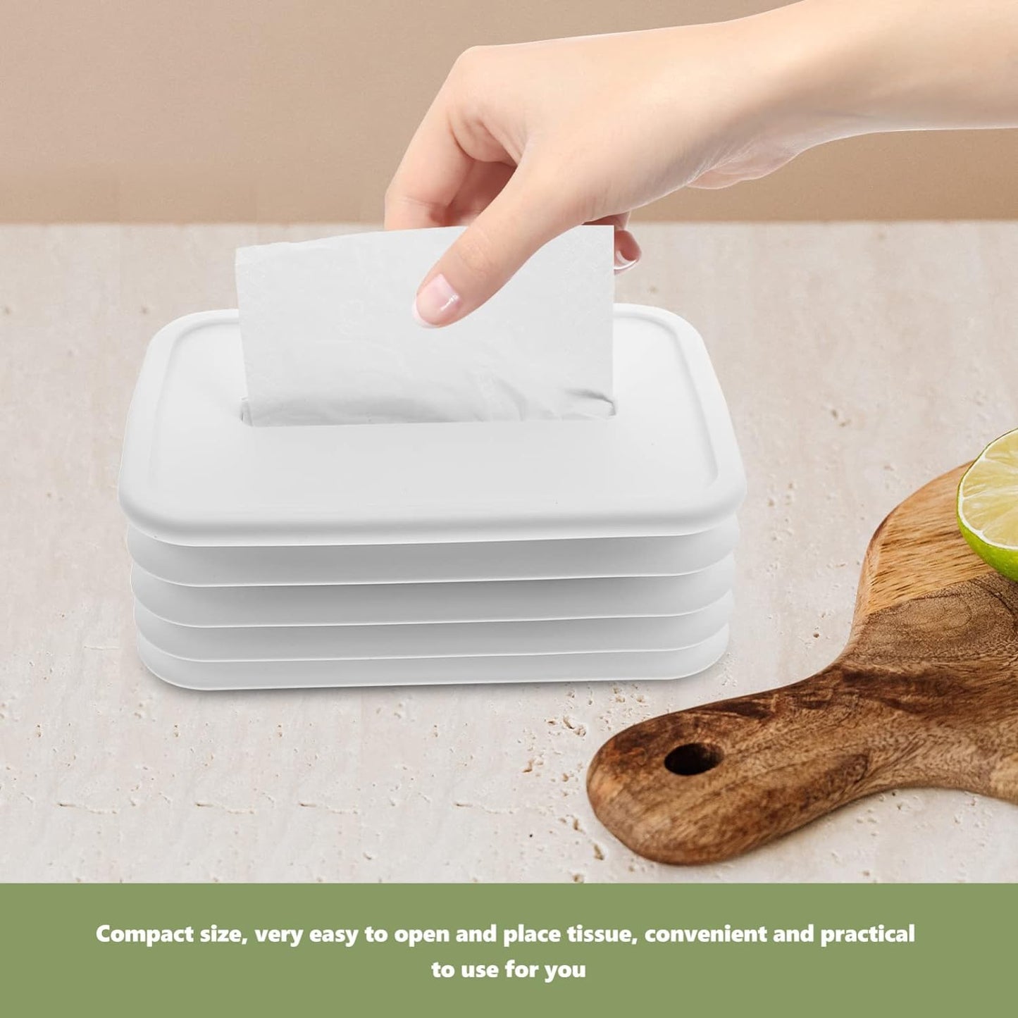 Tissues Holder Silicone Simple Tissue Box Tissues Cylinder Tissues Cube Box Tissue Holder for Bathroom Office Car Bedroom for Bathroom Room Office Car - infinityexculsivestore.com