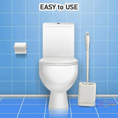 Toilet Brush Set with Holder – Long Handle Cleaning Tool - infinityexculsivestore.com