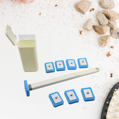 Toilet Brush Wand, Toilet Brush Kit with 8 Count Disposable Toilet Refills Heads - infinityexculsivestore.com
