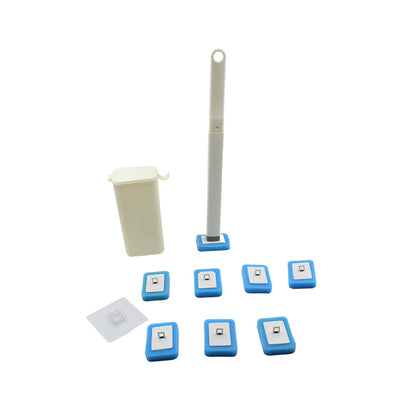 Toilet Brush Wand, Toilet Brush Kit with 8 Count Disposable Toilet Refills Heads - infinityexculsivestore.com