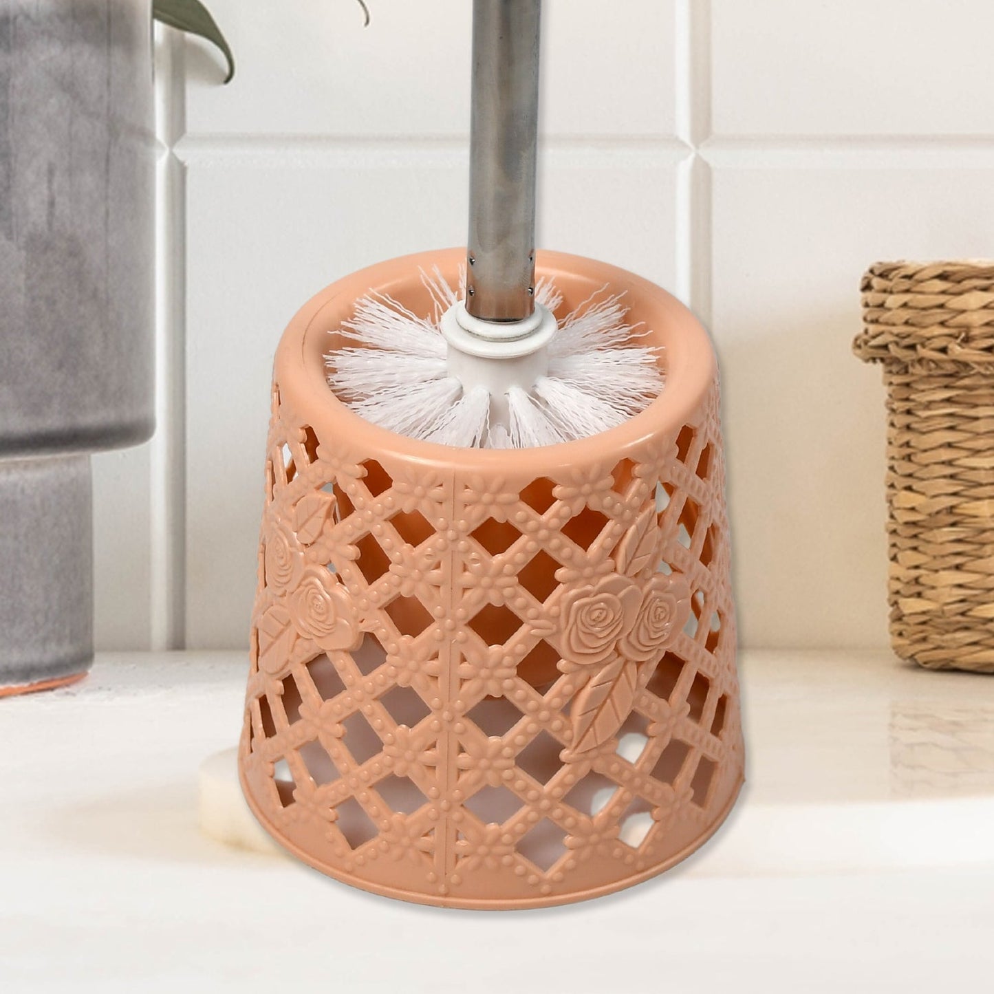 Toilet Brushes / Toilet Holders Toilet Brush Set Toilet Cleaning Brush Household with Base Wash Toilet Brush No Dead Angle Cleaning Set Household Cleaning Tools - infinityexculsivestore.com