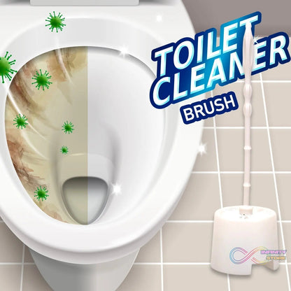 Toilet Cleaning Brush with Potted Holder - infinityexculsivestore.com