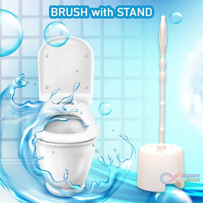 Toilet Cleaning Brush with Potted Holder - infinityexculsivestore.com