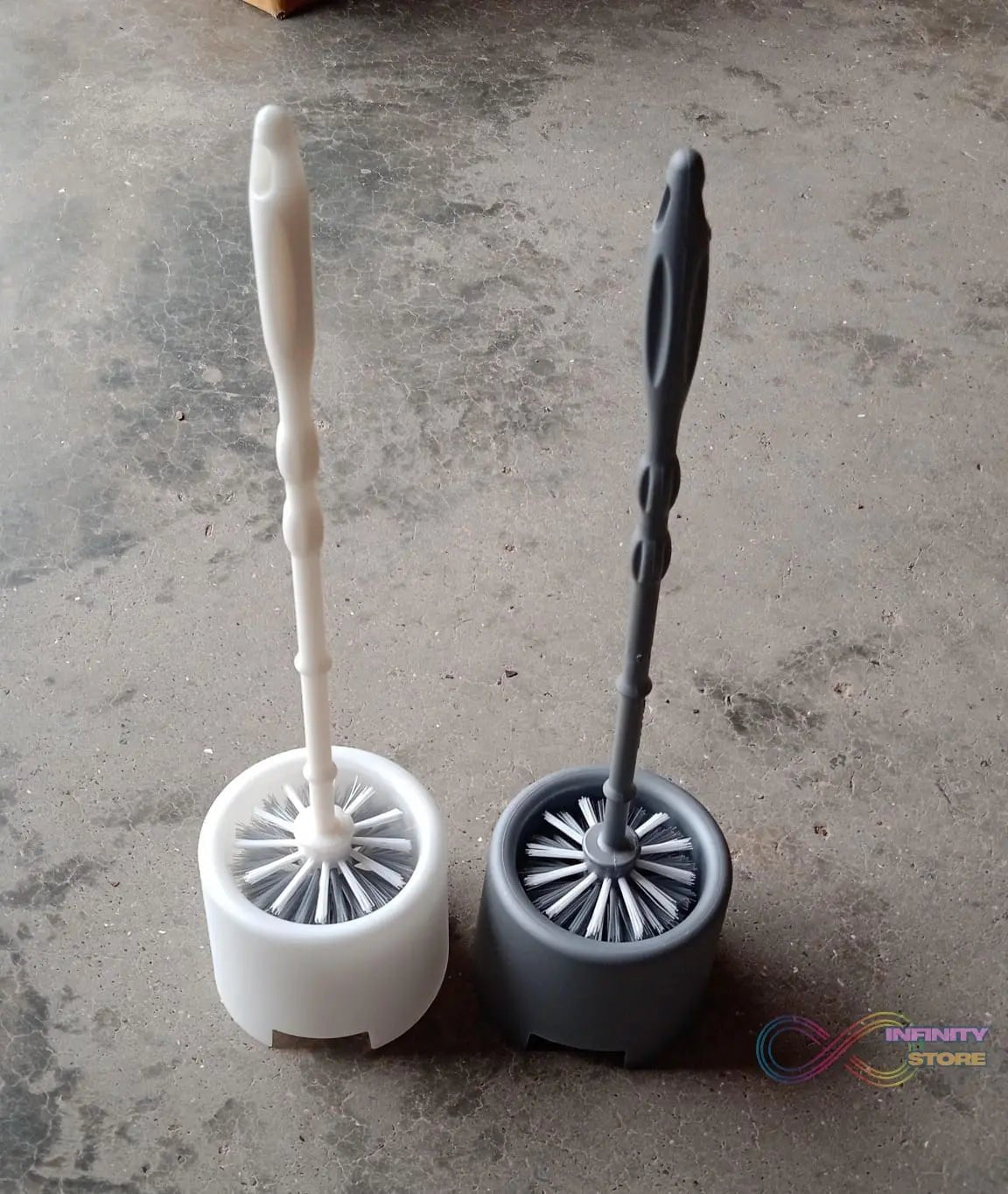 Toilet Cleaning Brush with Potted Holder - infinityexculsivestore.com