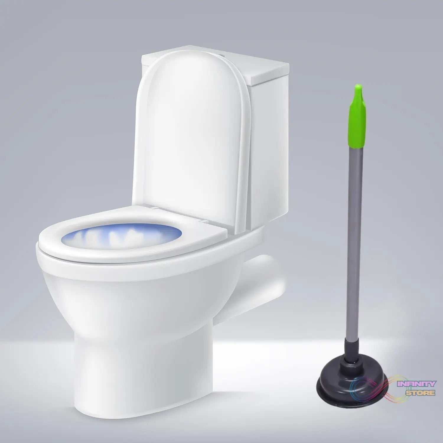 Toilet Plunger - for Clogs in Toilet Bowls and Sinks in Homes, Commercial and Industrial Buildings. - infinityexculsivestore.com