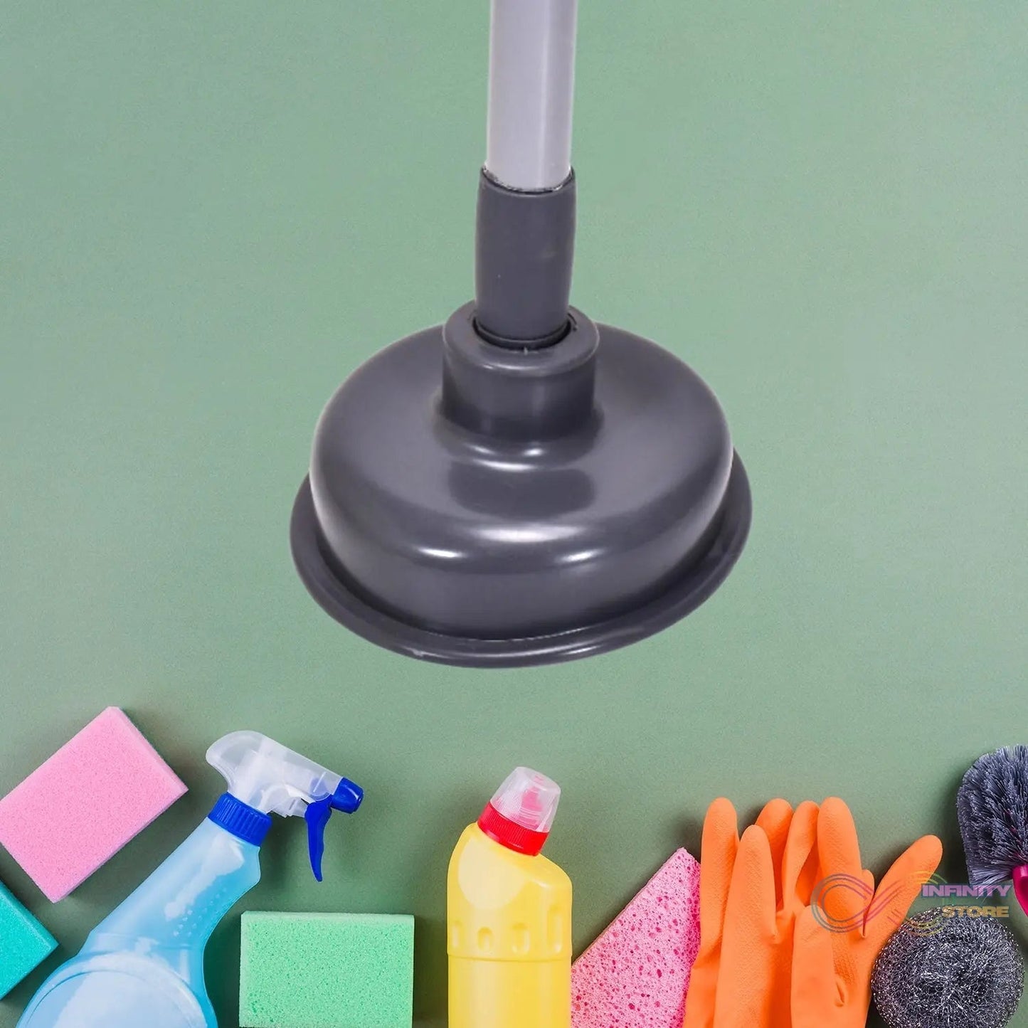 Toilet Plunger - for Clogs in Toilet Bowls and Sinks in Homes, Commercial and Industrial Buildings. - infinityexculsivestore.com