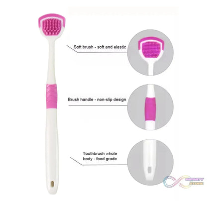Tongue Cleaner Brush, Silicone Tongue Scraper (1 Pc) - infinityexculsivestore.com