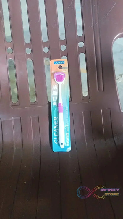 Tongue Cleaner Brush, Silicone Tongue Scraper (1 Pc) - infinityexculsivestore.com