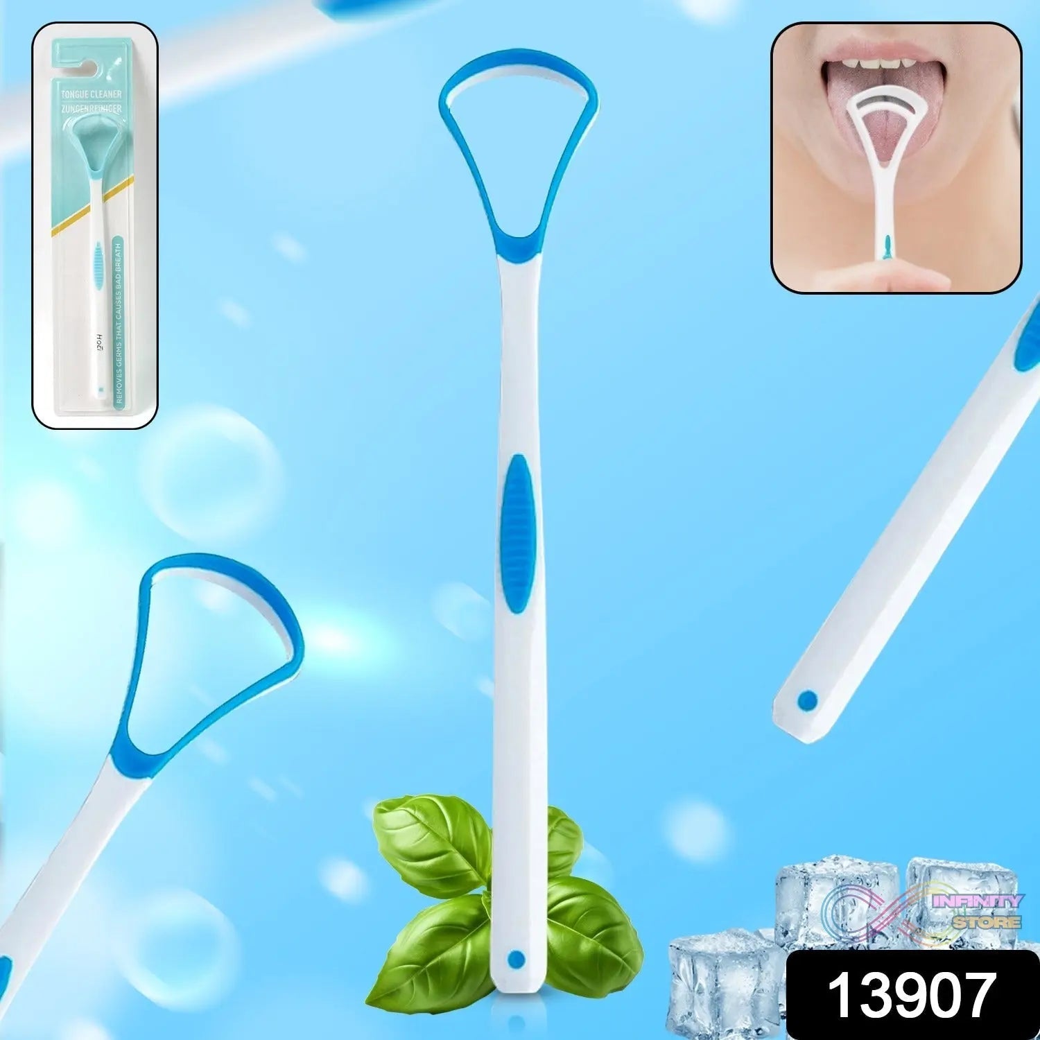 Tongue Cleaner Oral Tongue Cleaner Brush Scraper (1 Pc) - infinityexculsivestore.com
