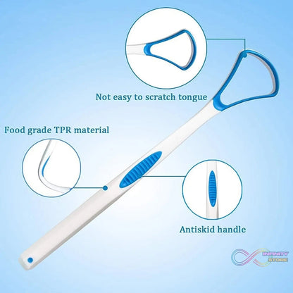 Tongue Cleaner Oral Tongue Cleaner Brush Scraper (1 Pc) - infinityexculsivestore.com