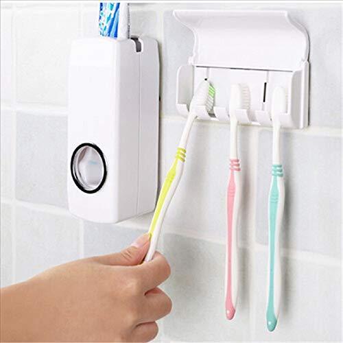 Toothpaste Dispenser & Tooth Brush Holder - infinityexculsivestore.com
