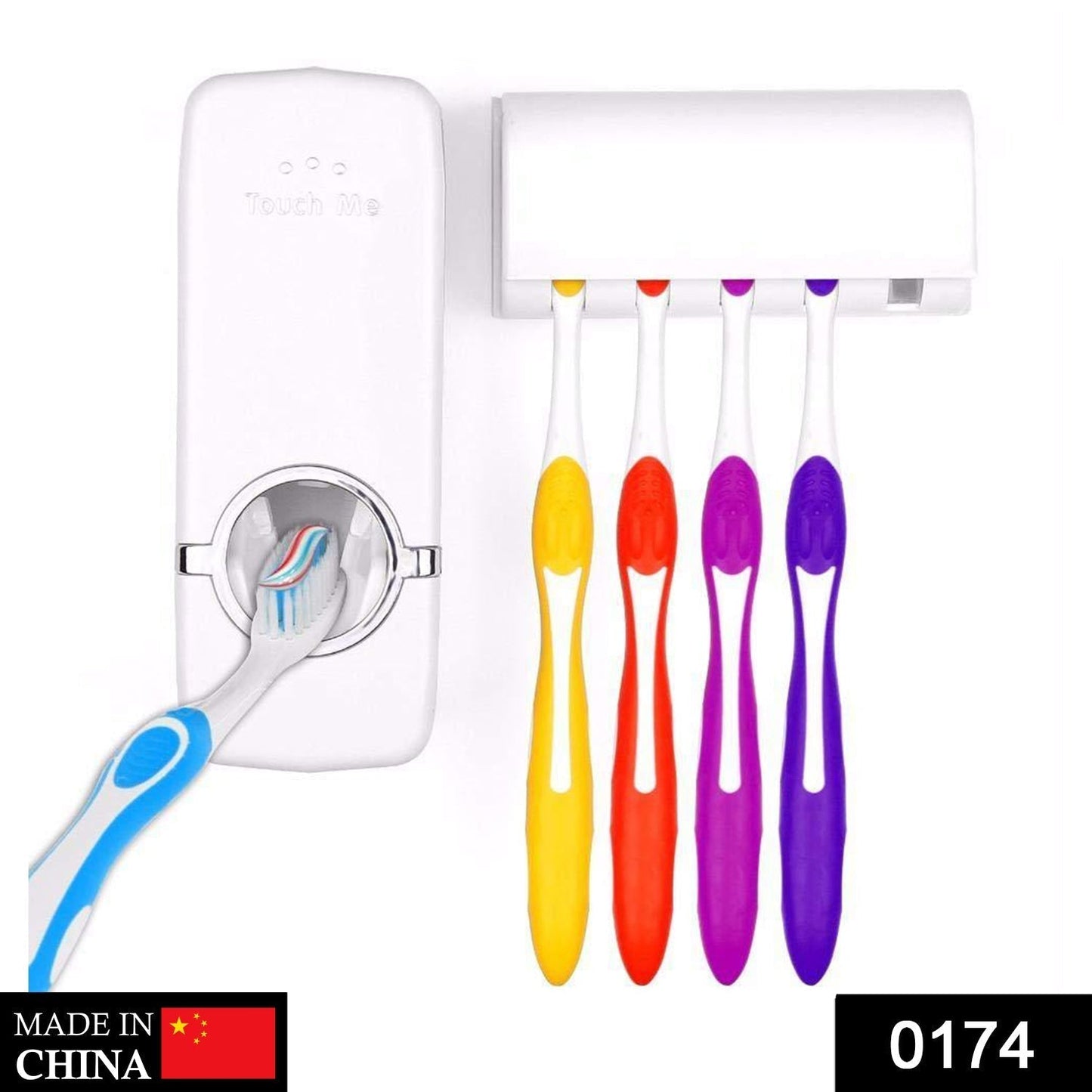 Toothpaste Dispenser & Tooth Brush Holder - infinityexculsivestore.com