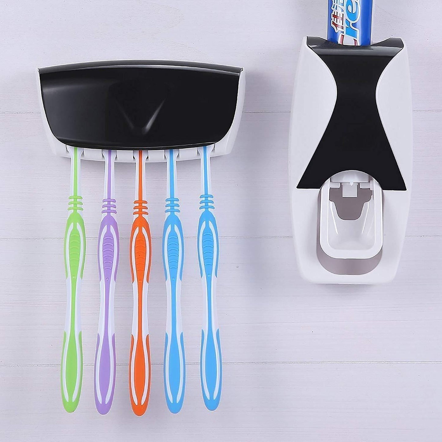 Toothpaste Dispenser & Tooth Brush with Toothbrush - infinityexculsivestore.com