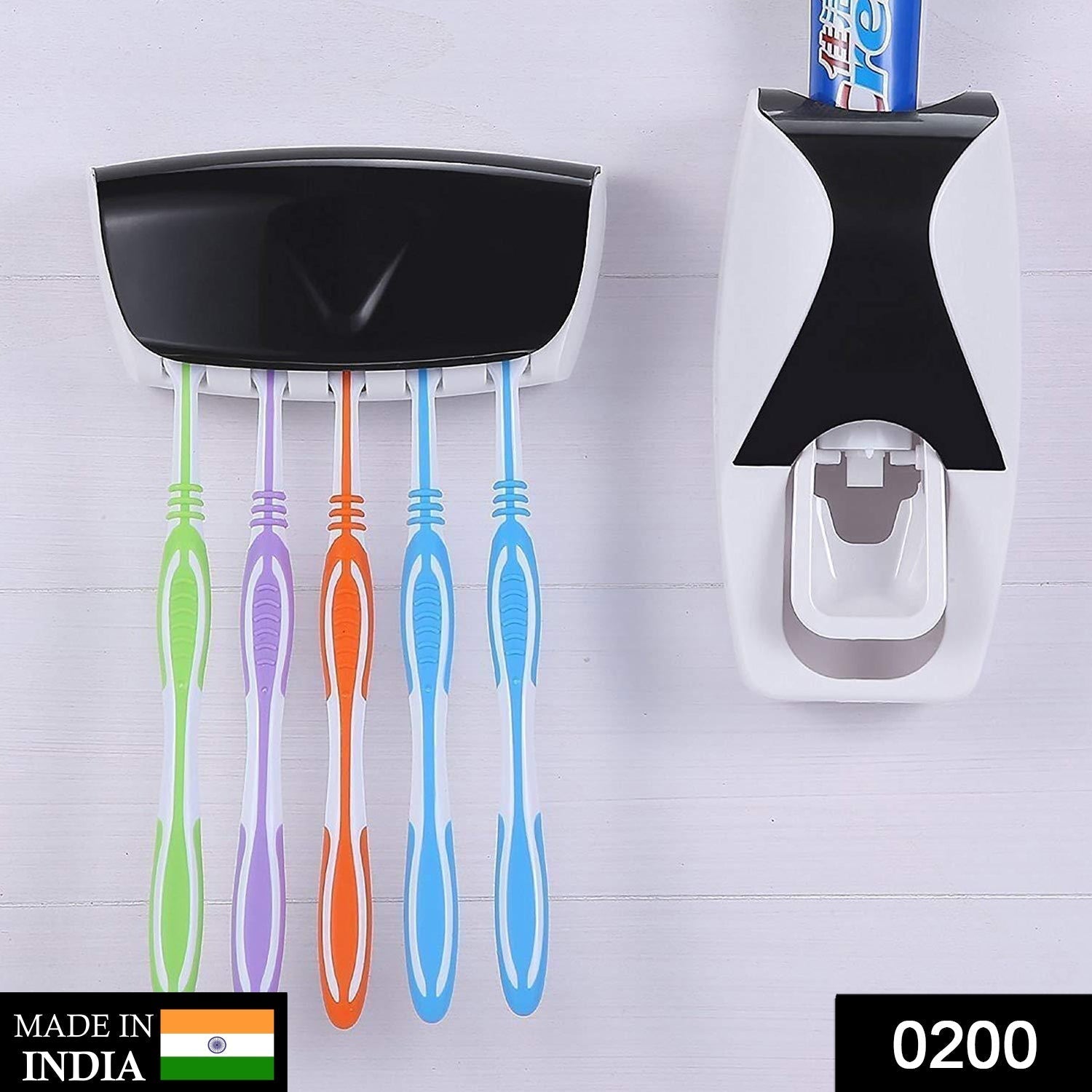 Toothpaste Dispenser & Tooth Brush with Toothbrush - infinityexculsivestore.com