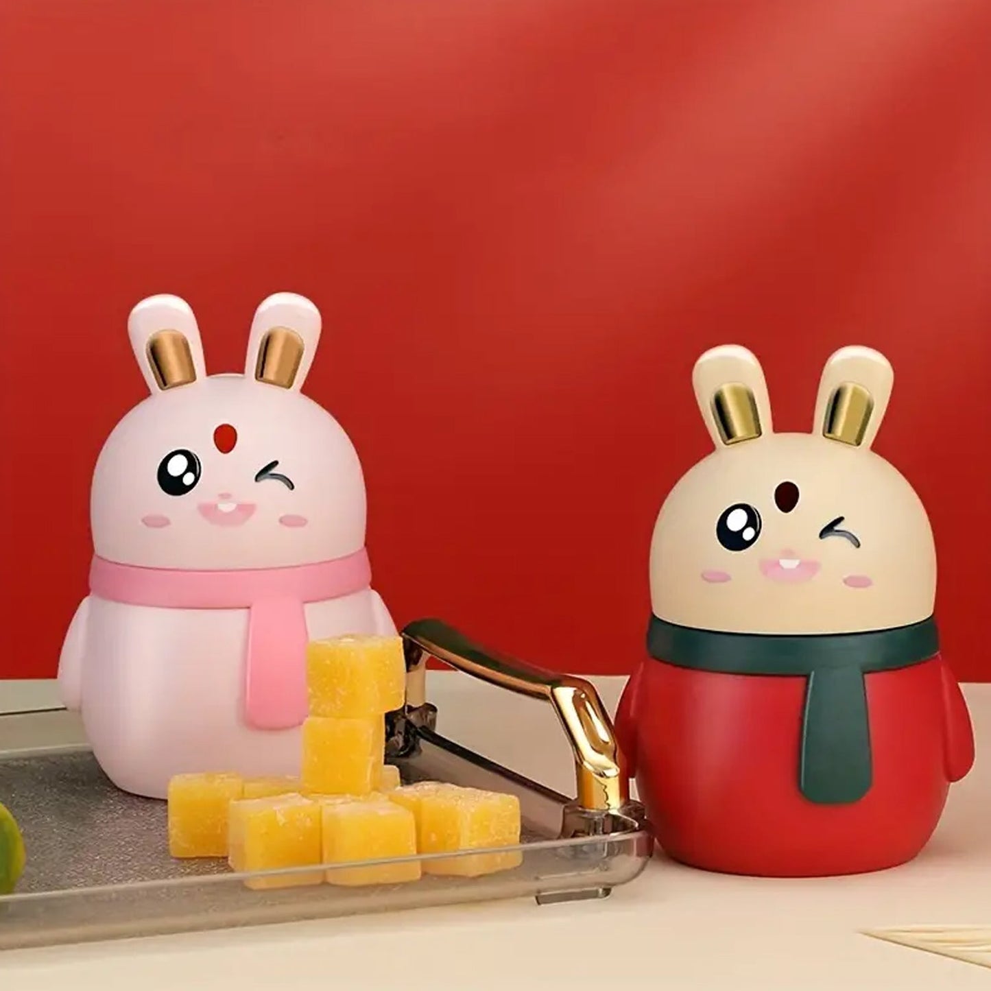 Rabbit Shape Toothpick Dispenser Pressing Small Size Accessory Durable Red | Home & Garden | Kitchen, Dining & Bar | Kitchen Storage & Organization | Racks & Holders Dining Room Table Decoration (1 Pc ) - infinityexculsivestore.com