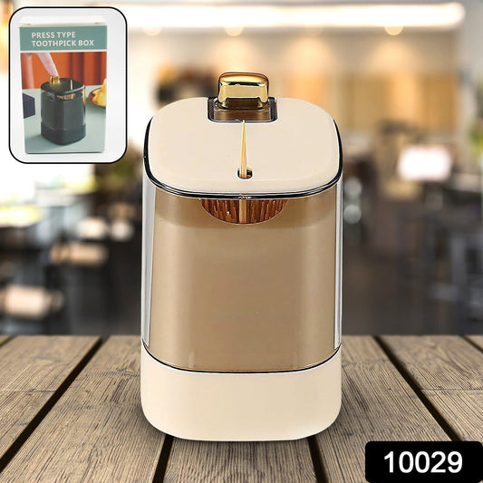 Toothpick Holder Dispensers, Automatic Toothpicks Container, Toothpicks Storage Dispensers Box, for Home Living room Kitchen Restaurant (1 Pc) - infinityexculsivestore.com