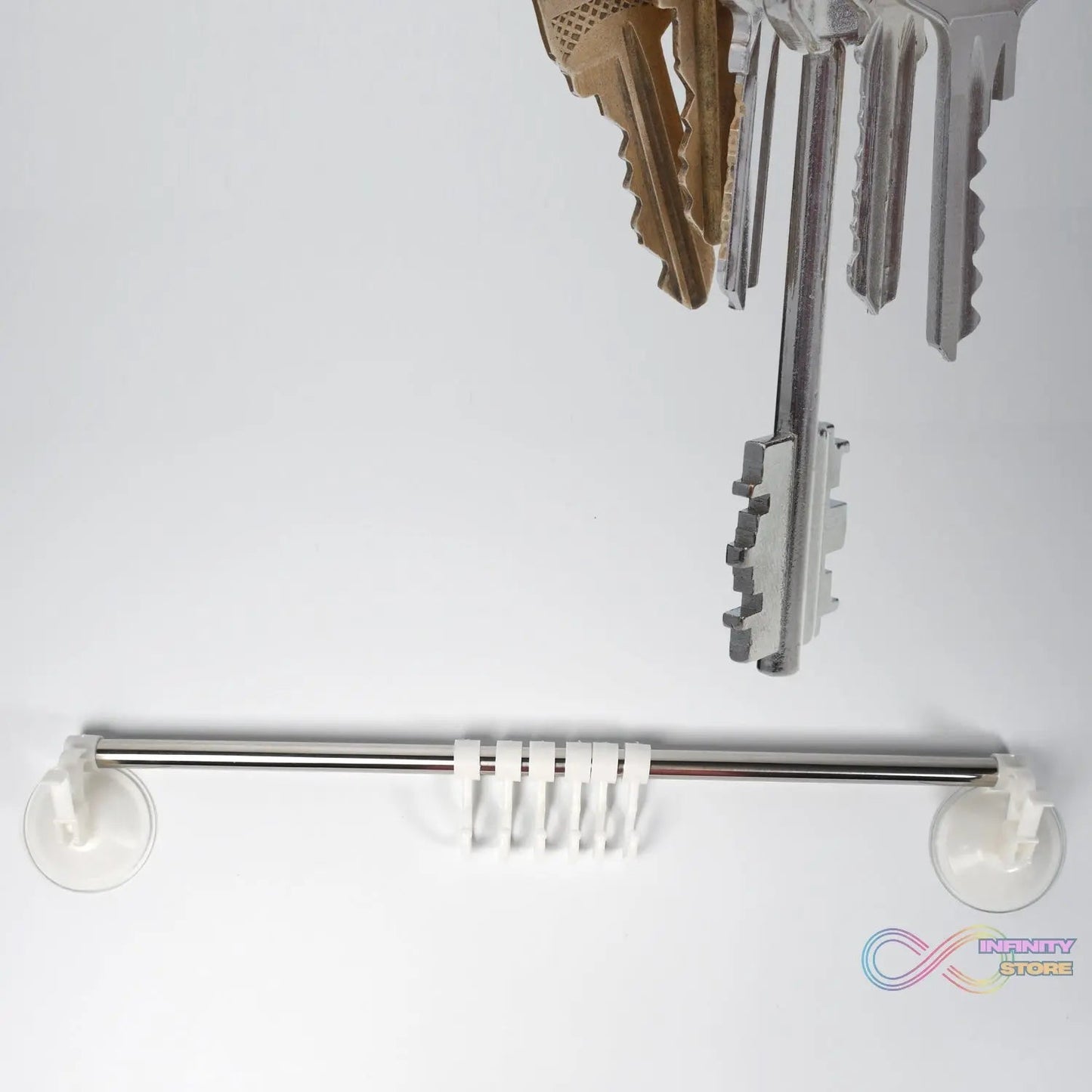 Towel Holder Suction Cup Towel Rack Stainless Steel Towel Bar Bathroom Kitchen Shelf Towel Rail Towel Holder - infinityexculsivestore.com