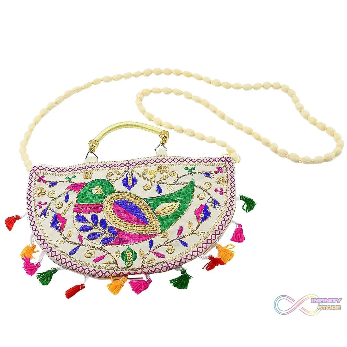 Traditional handbag, Rajasthani Jaipuri Cotton Bag (1 Pc) - infinityexculsivestore.com