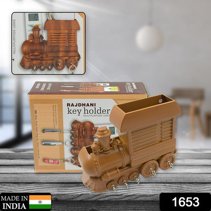 Train Key Holder (Plastic): Wall Mount, Decorative (1 Pc) - infinityexculsivestore.com