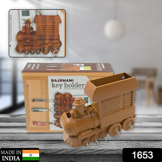 Train Key Holder (Plastic): Wall Mount, Decorative (1 Pc) - infinityexculsivestore.com