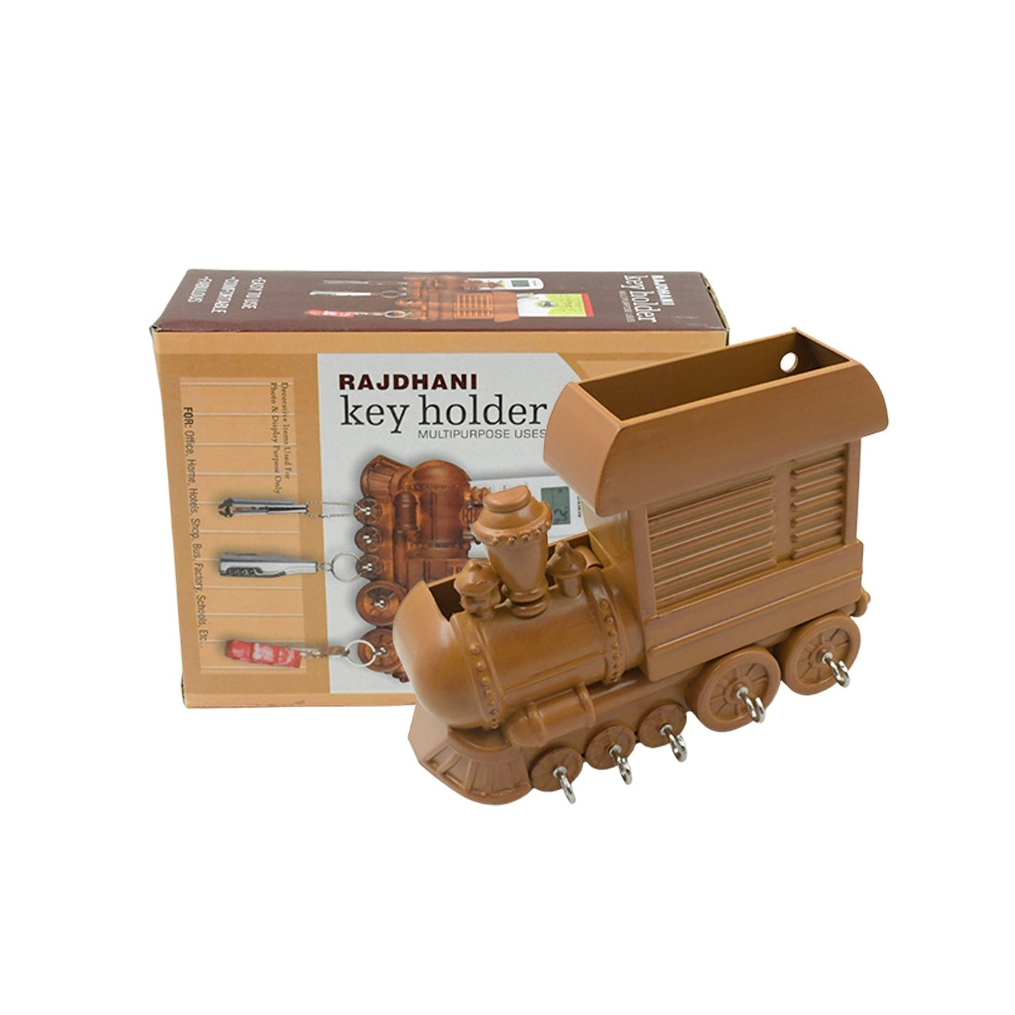 Train Key Holder (Plastic): Wall Mount, Decorative (1 Pc) - infinityexculsivestore.com