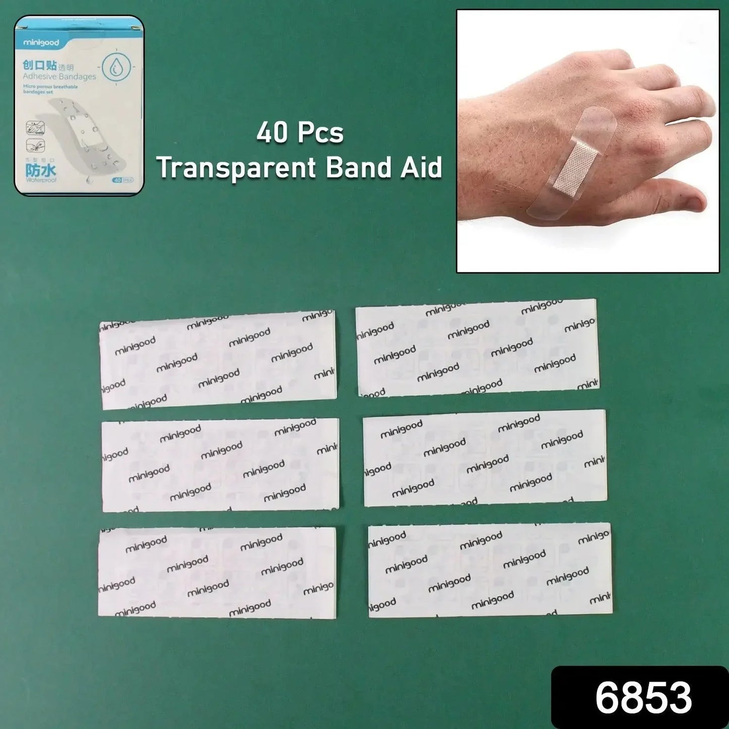Transparent Adhesive Bandages Waterproof Creative Bandages (40 Pcs Set) - infinityexculsivestore.com