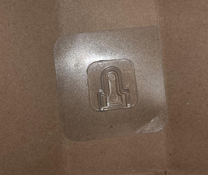 Transparent Adhesive Male Hook Used For Hanging Various Types Of Items (1Pc) - infinityexculsivestore.com