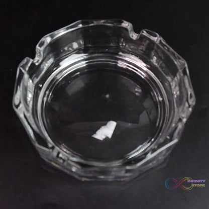 Transparent Ashtray Cigarettes Holder Home Office and Bar Tone Hotel Restaurant Indoor (1 pc) - infinityexculsivestore.com