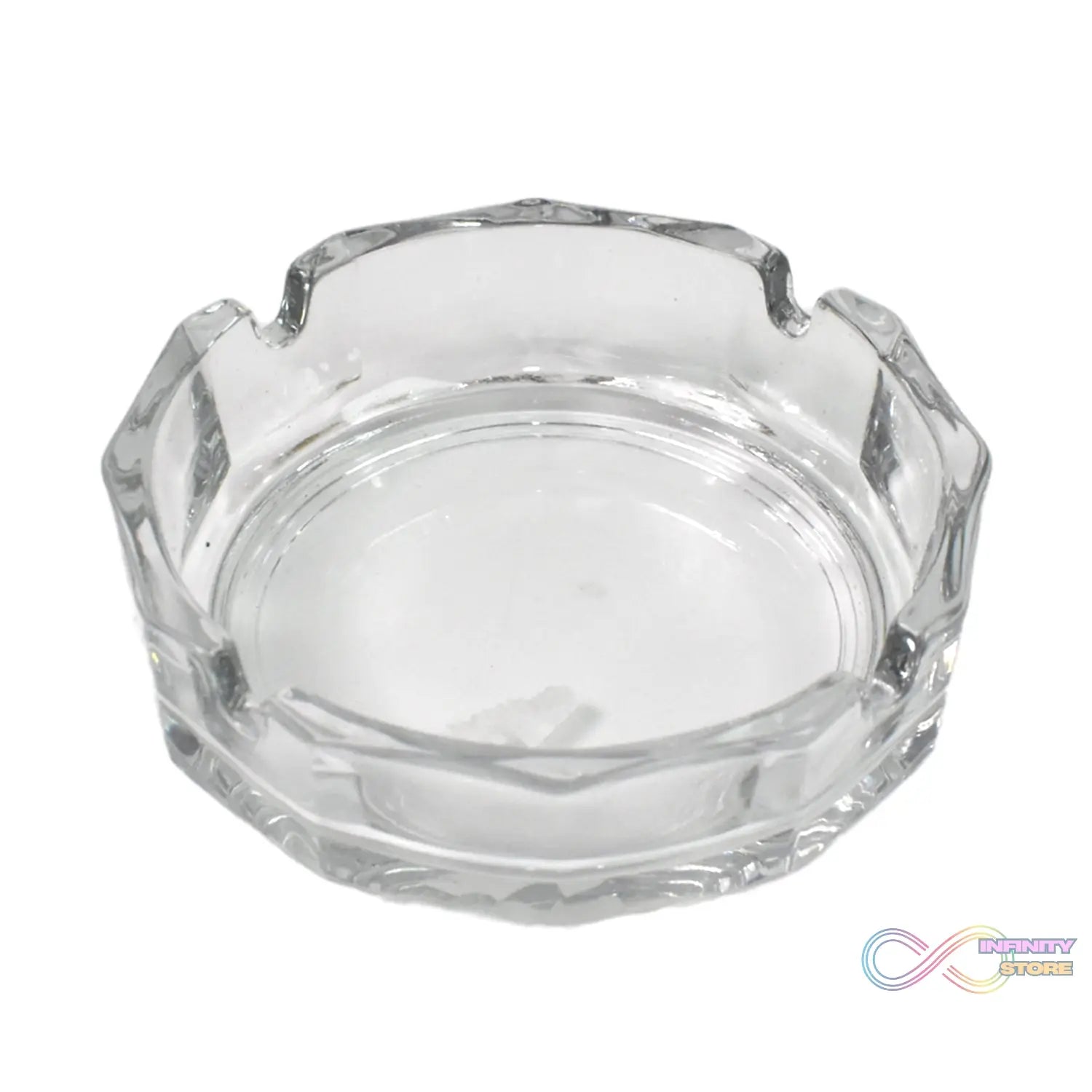 Transparent Ashtray Cigarettes Holder Home Office and Bar Tone Hotel Restaurant Indoor (1 pc) - infinityexculsivestore.com